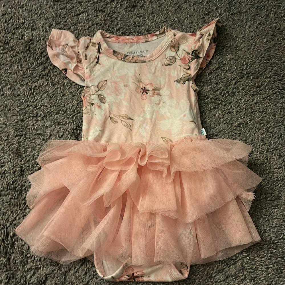 Posh Peanut Pink Floral Bodysuit